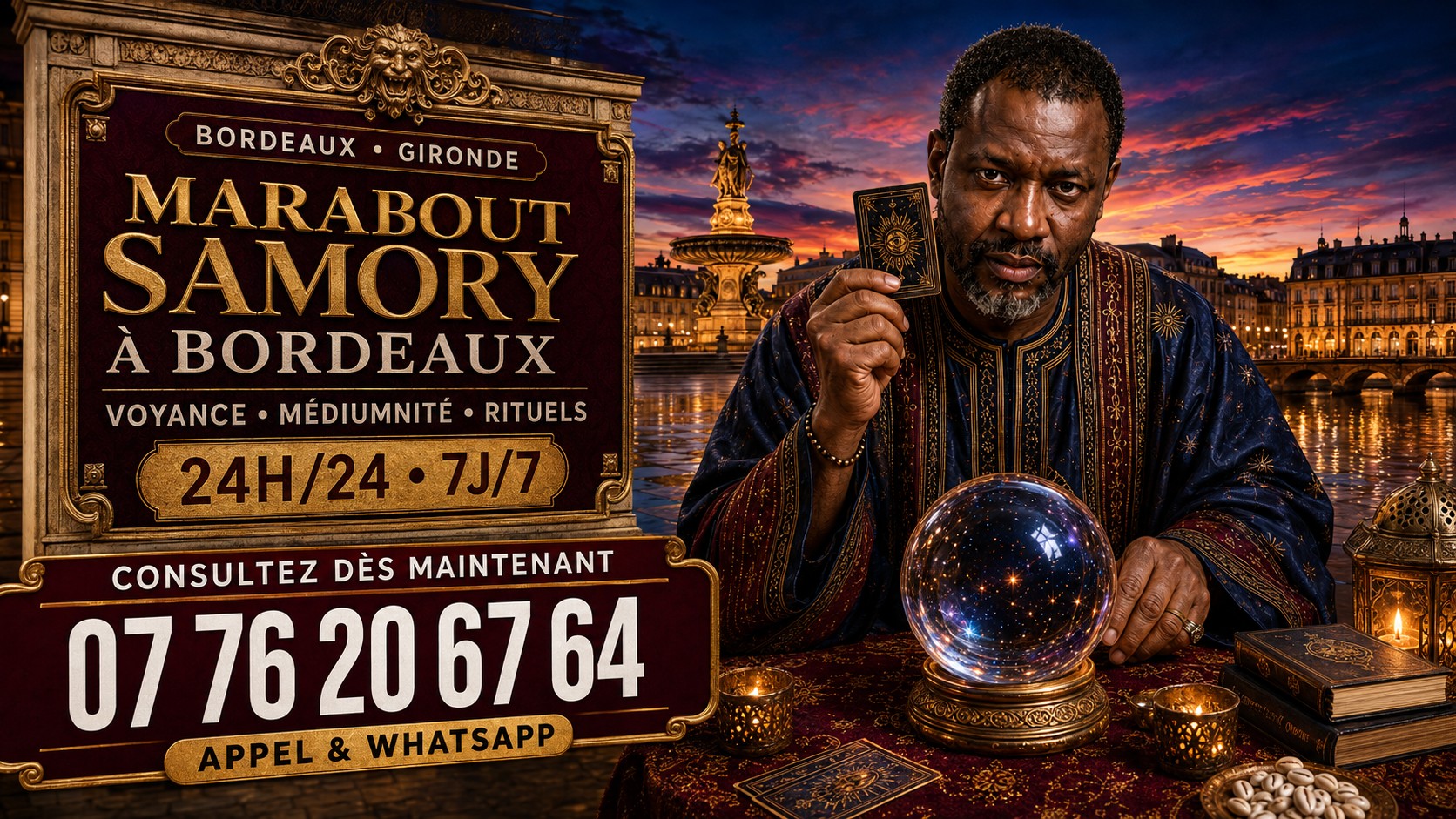 Marabout Samory pour Bordeaux et la Gironde
