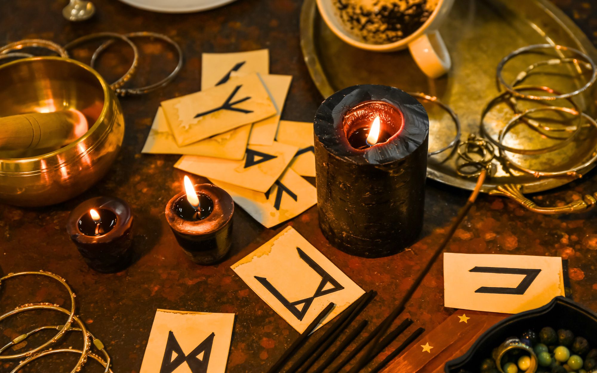 Lecture de runes et support divinatoire avec Marabout Samory
