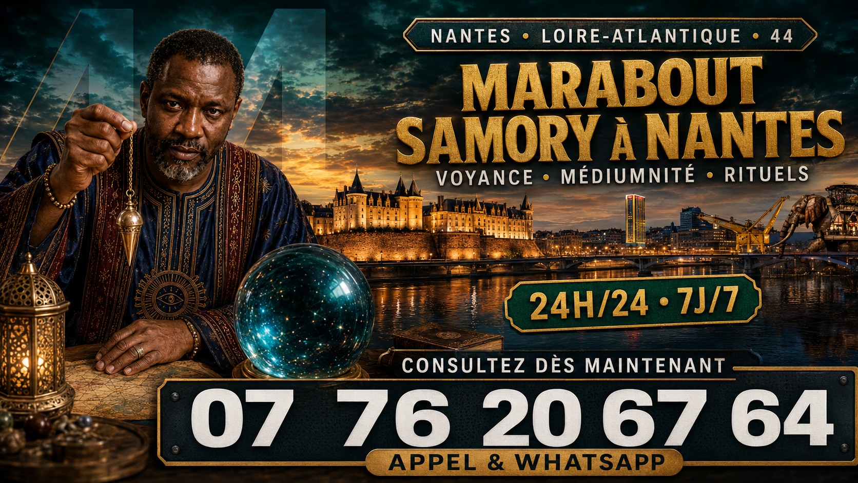 Marabout Samory pour Nantes et la Loire-Atlantique