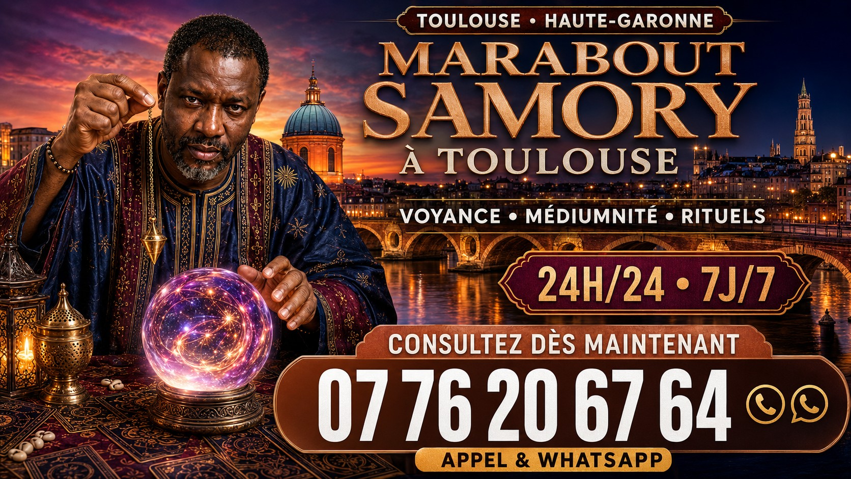 Marabout Samory pour Toulouse et la Haute-Garonne
