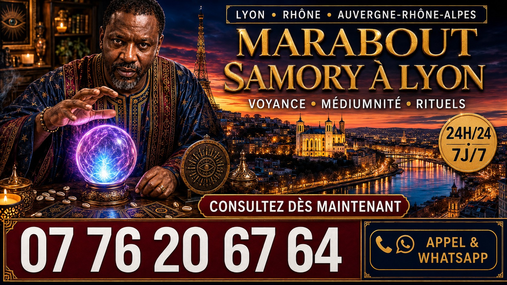 Marabout Samory à Lyon et dans le Rhône